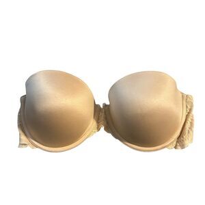 PINK Victoria’s Secret Beige Wear Everywhere Strapless Push-Up Bra 34D Multi-Way